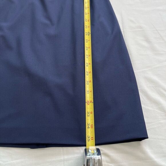 Theory Betty Dress Navy In Stretch Wool New With Tag Size 2 - Picture 9 of 11